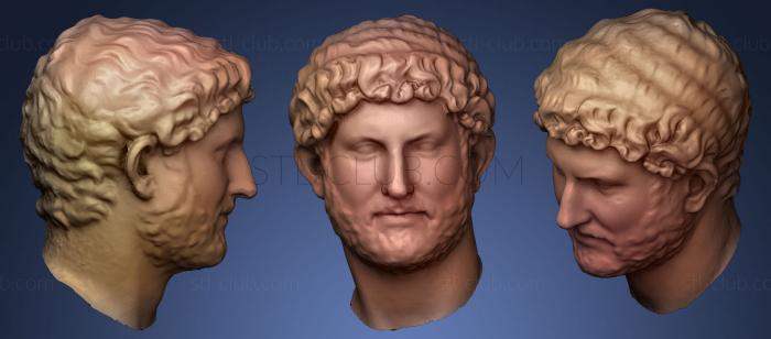 Head from a bust of Hadrian