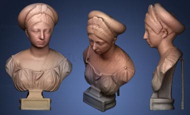 3D model Portrait bust of Claudia Olympias (STL)