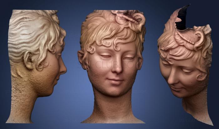 3D мадэль Портрет молодой женщины (STL)