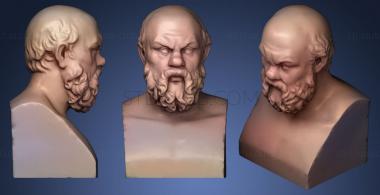 3D мадэль Скульптура Сократа герма (STL)