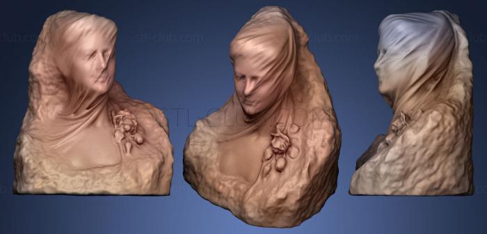3D модель Женщина под вуалью (STL)