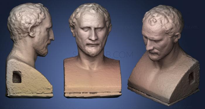 3D model A bust of Demosthenes (STL)