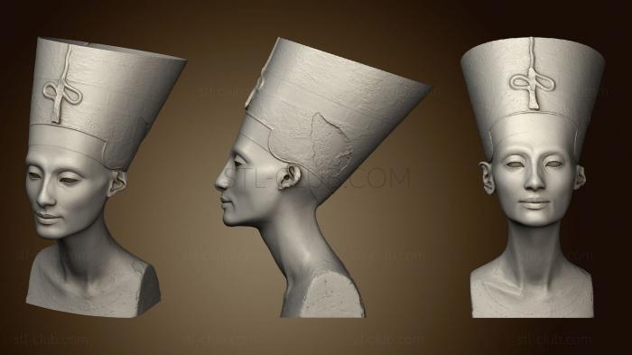 Бюсты и головы античные и исторические Впадина в бюсте нефертити