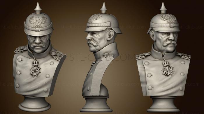 3D модель Бюст прусского генерала (STL)