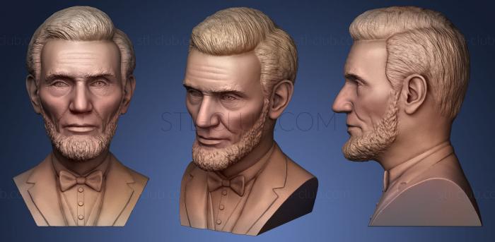 3D model Abraham Lincoln head (STL)