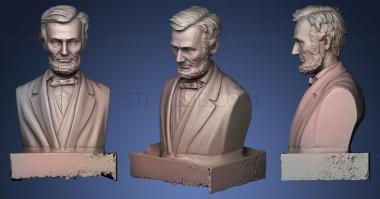 3D model Abraham Lincoln with podium (STL)