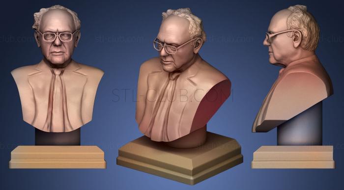 3D модель  Берни Сандерса на постаменте (STL)