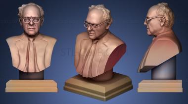 3D model Bernie Sanders scuare plinth (STL)