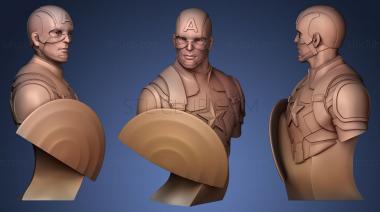 3D model Captain America with shield (STL)