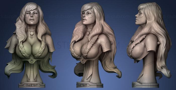 3D model Cat woman with a great bust (STL)