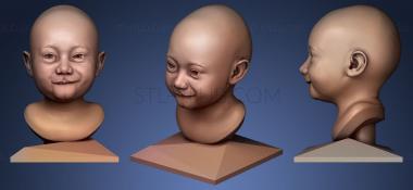 3D model eight months old baby (STL)