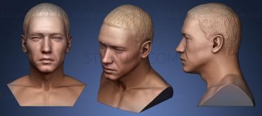 3D model Eminem portrait head (STL)