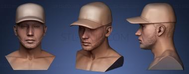 3D model Eminem Sculpture in baseball cap (STL)