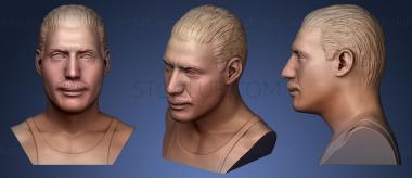 3D model Freddie Mercury Sculpture head (STL)