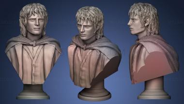 3D мадэль Фродо Бэггинс длинный постамент (STL)