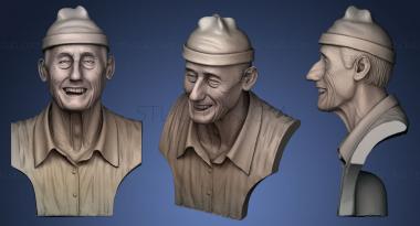 3D модель Жак Ив Кусто (STL)