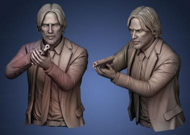 3D model John Wick with a gun (STL)