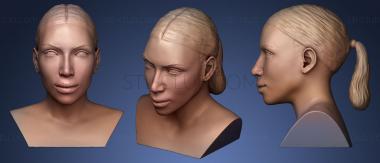 3D model Kim Kardashian sculpture (STL)