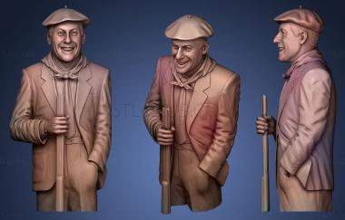 3D model Luis La chasse with a gun (STL)