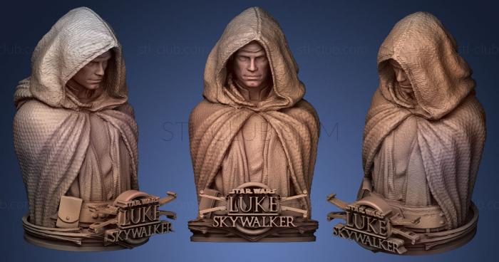 3D model Luke Skywalker with logo (STL)