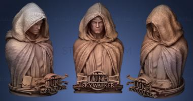 3D model Luke Skywalker with logo (STL)