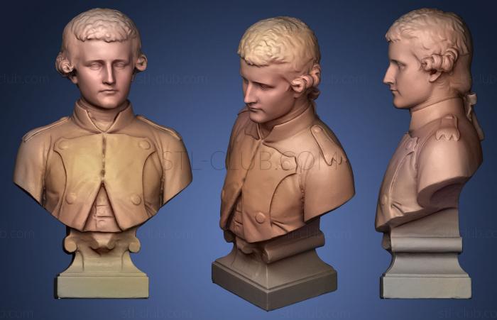 3D мадэль Наполеон Бонапарт в 1780 г. (STL)