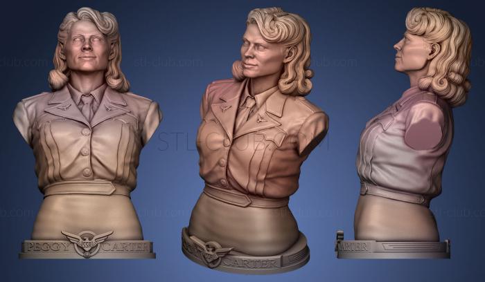 3D model Peggy Carter Capitan America (STL)