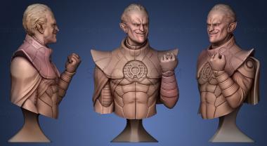 3D модель Sinestro с круглым подиумом (STL)