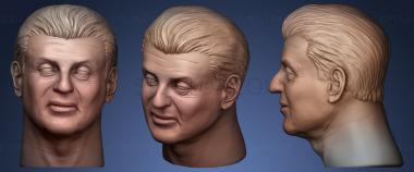 3D model Sylvester Stallone head (STL)