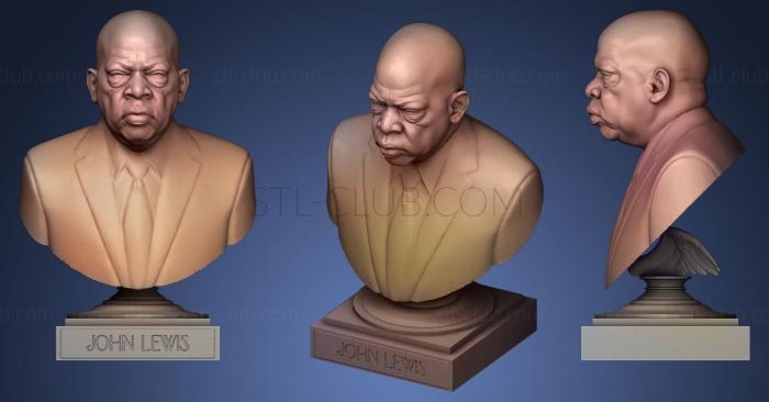 3D model US Representative John Lewis Freedom Rider (STL)