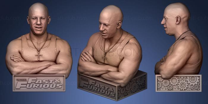 Vin Diesel with plinth