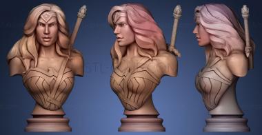 3D model Wonder Woman with sword (STL)