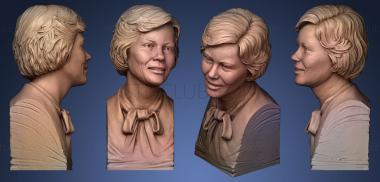 3D мадэль Бронзовая скульптура Розалинн Картер (STL)