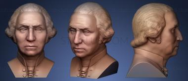 3D model George Washington bust for 3D (STL)