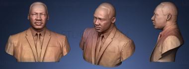 3D мадэль Преподобный доктор Мартин Лютер Кинг младший Бронза (STL)