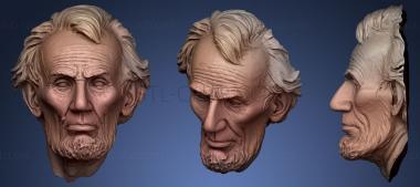 3D мадэль Лицо Линкольна (STL)