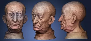 3D мадэль Голова старика (STL)