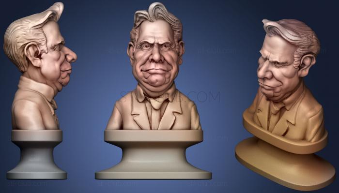 3D model Bust Of Brazilian President Fernando Henrique Cardoso (STL)