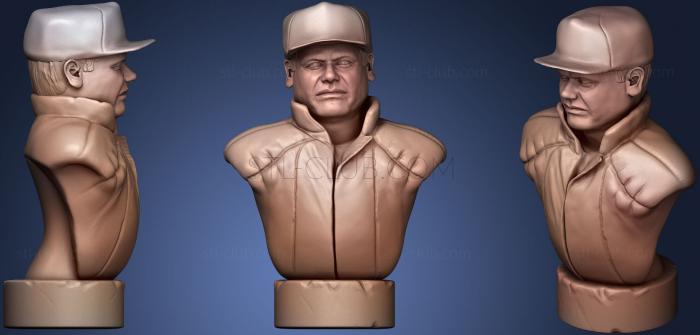3D мадэль Скульптура-бюст Эль Чапо с портретом (STL)
