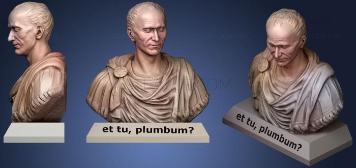 Et Tu Plumbum    Julius Caesar Pencil Holder