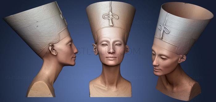 3D модель Бюст Нефертити [Полый (STL)