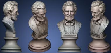 3D model Abraham Lincoln 3D sculpture (STL)