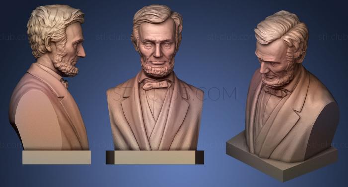 3D model Abraham Lincoln Bust (STL)