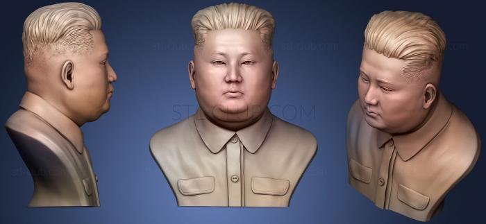 3D model Kim Jun Un 3D Sculpture (STL)