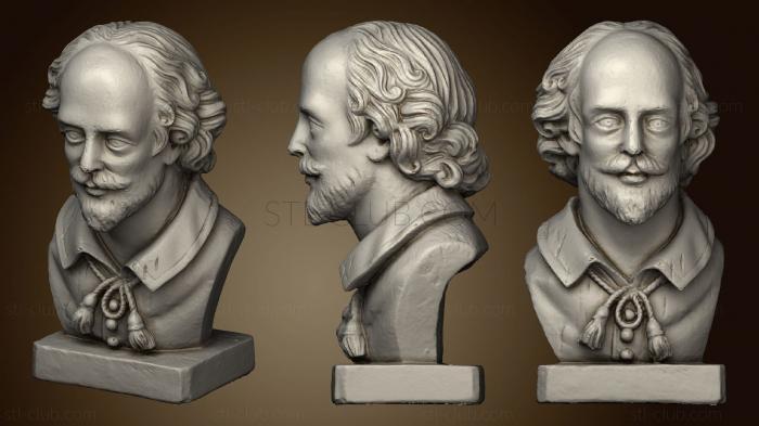 3D model Bust of William Shakespeare (STL)