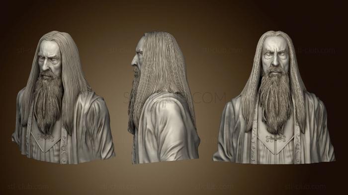 3D model Christopher Lee Saruman Lord of the R Ings (STL)