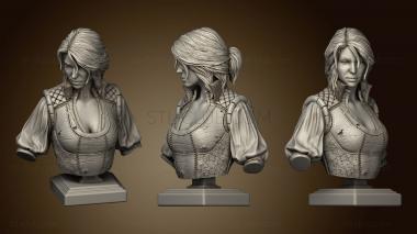 3D model Ciri Bust (STL)