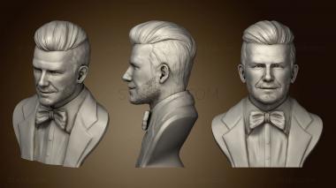 3D model David Beckham Bust (STL)