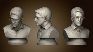 3D мадэль Скульптура Эдварда Сноудена (STL)