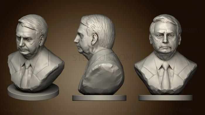 3D model Jair Bolsonaro 15mm (STL)